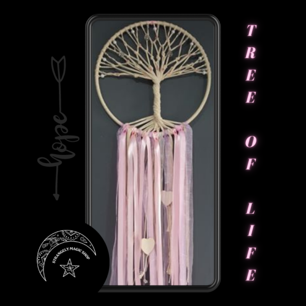 T0403 Wall Hanging Tree of Life Pink