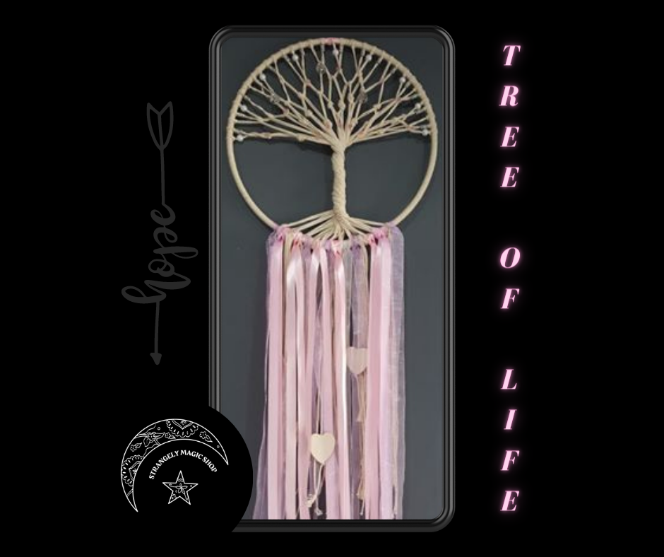 T0403 Wall Hanging Tree of Life Pink