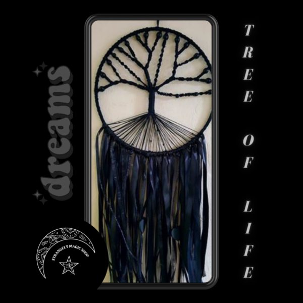 T0421 Wall Hanging Tree of Life Black