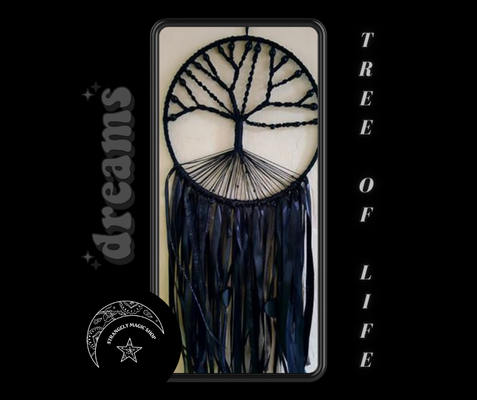 T0421 Wall Hanging Tree of Life Black