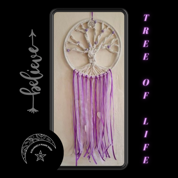T0399 Wall Hanging Tree of Life Purple