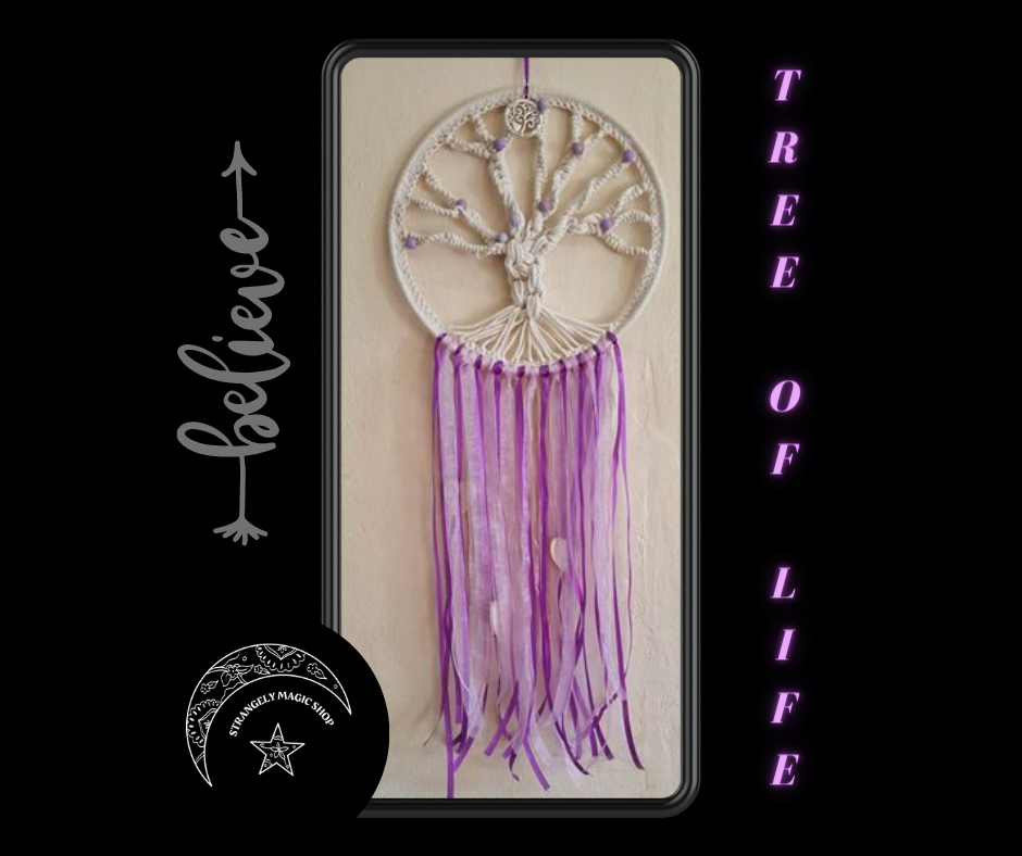 T0399 Wall Hanging Tree of Life Purple