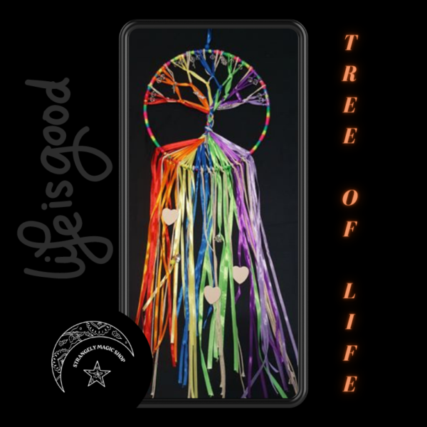 T0415 Wall Hanging Tree of Life Rainbow