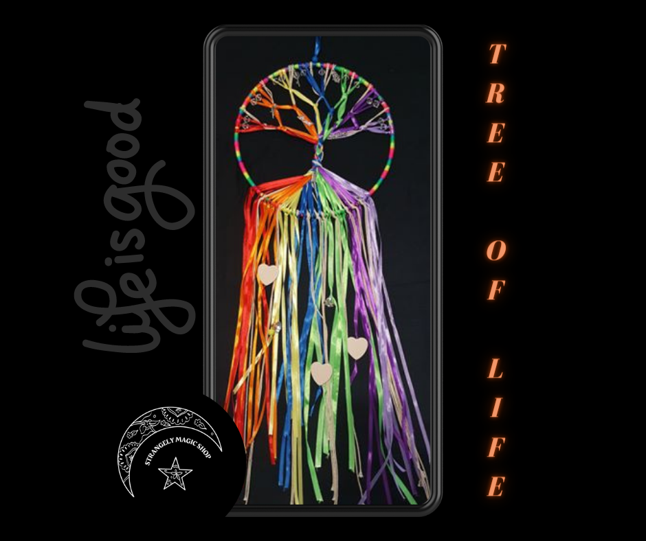 T0415 Wall Hanging Tree of Life Rainbow