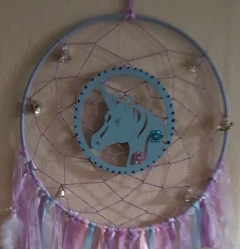 D0452 Dream Catcher Fantasy Unicorn Pastel - Image 2