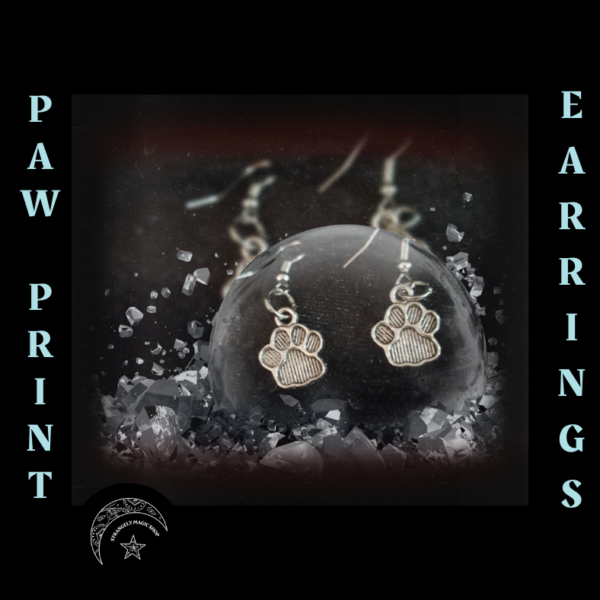 J1879 Earrings Paw Print