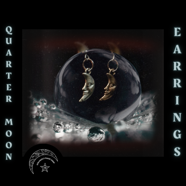J1878 Earrings Quarter Moon