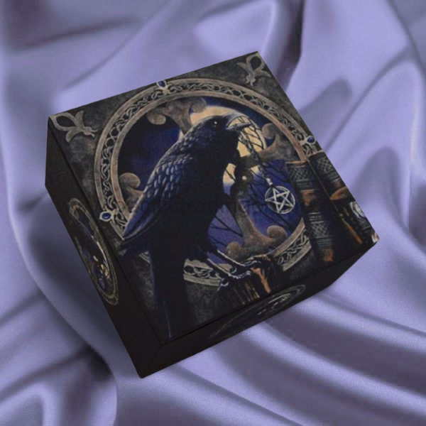 T2003 Trinket Box Black Crow